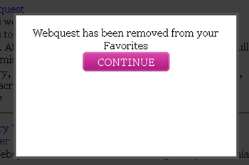 Delete a Favorite WebQuest